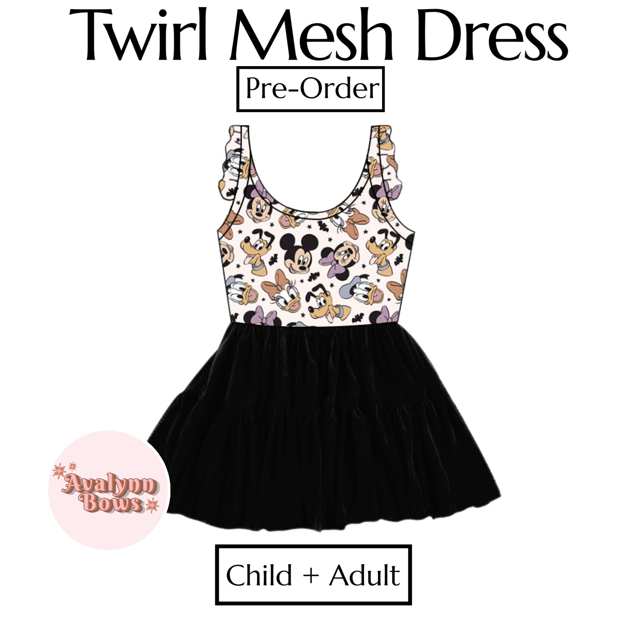 Halloween | Twirl Mesh Dress Ships Late July
