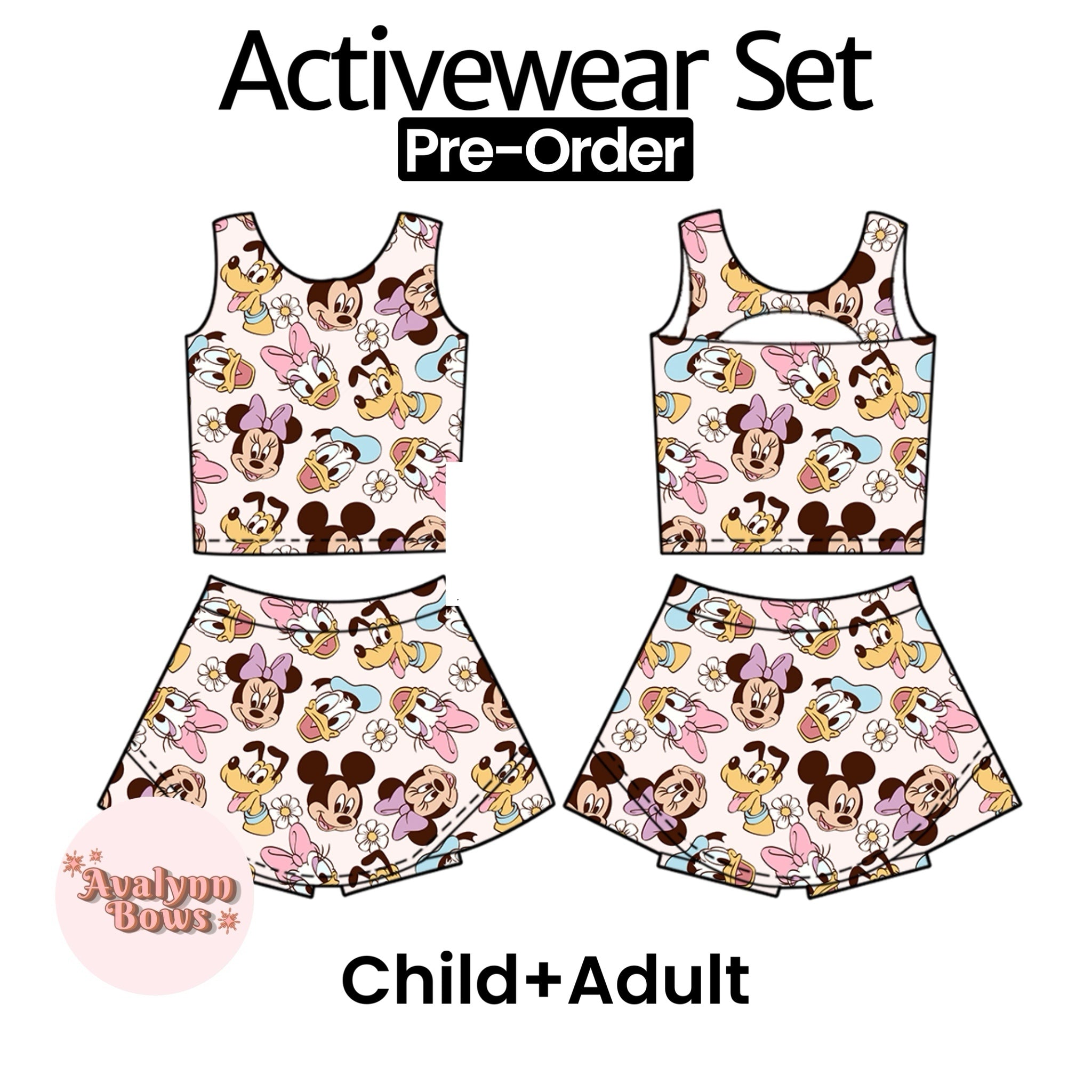 Mouse | Activewear Set Preorder Ships Late July
