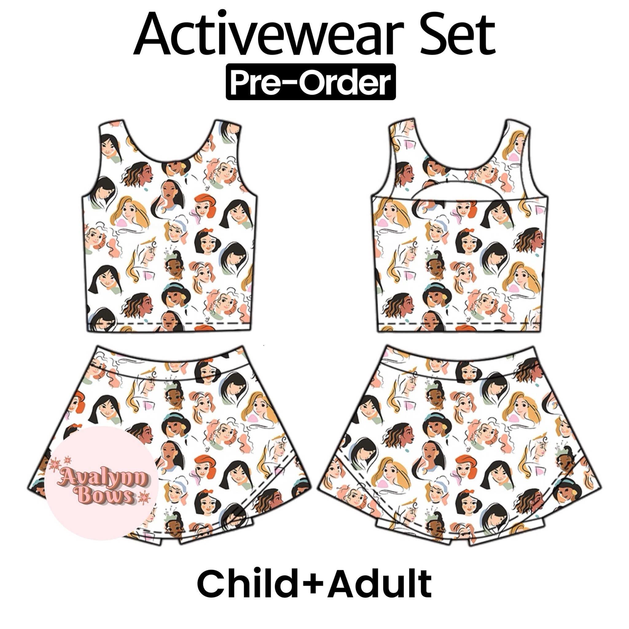 Princesses | Activewear Set Preorder Ships Late July