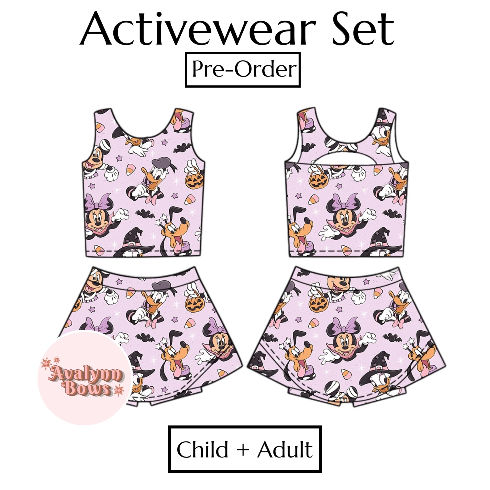 Halloween | Activewear Set Preorder Ships Late July