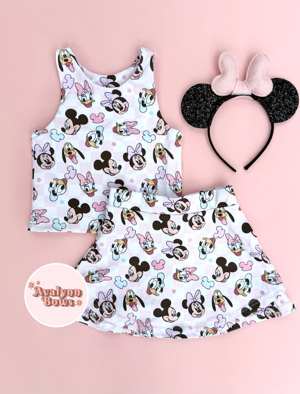 Checkered Mouse| Activewear Set