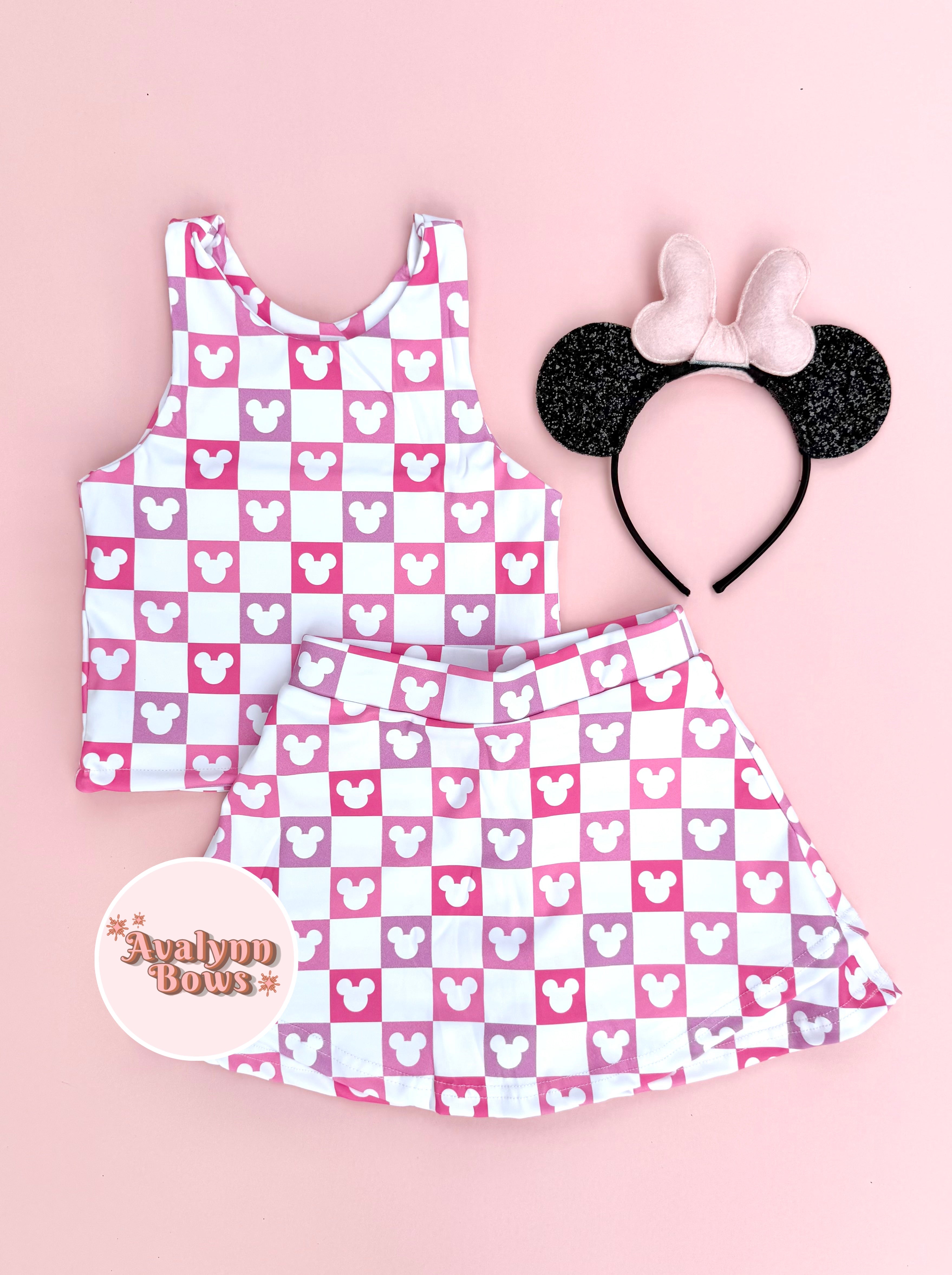 Checkered Mouse| Activewear Set
